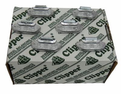 Грузики балансировочные для стальных дисков 25 г, 100 шт. CLIPPER 0225